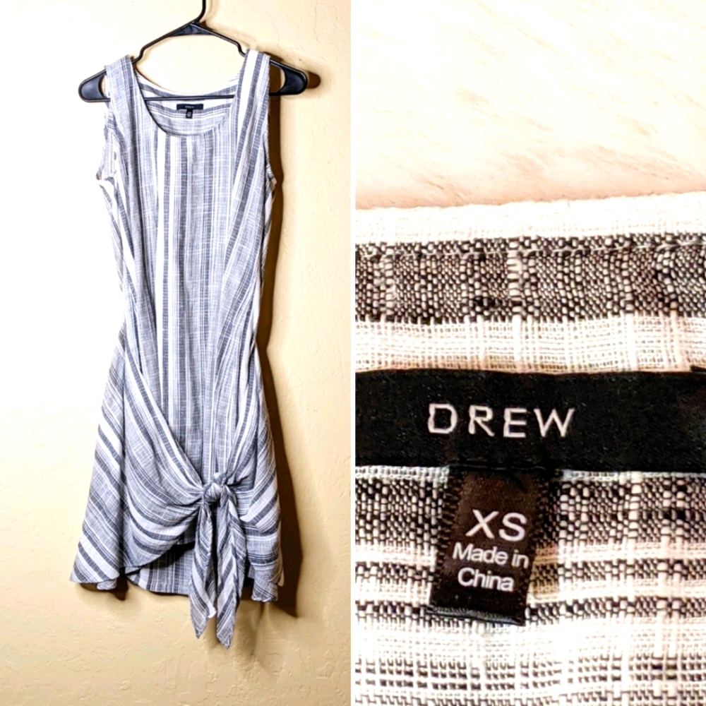 ANTHROPOLOGIE l DREW Wraparound Tie Dress Sz XS